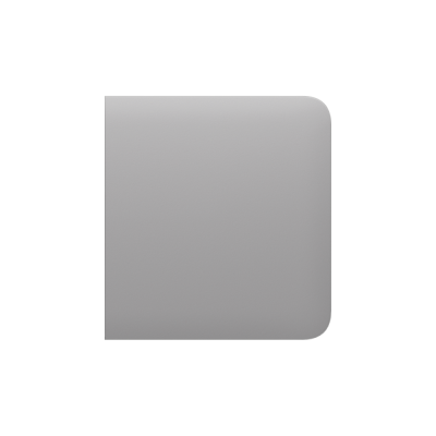 Ajax SideButton (1-gang/2-way) - Кнопка для одноклавішного або прохідного вимикача - Димчастий