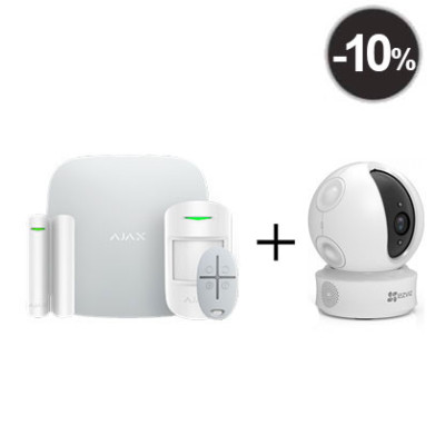 Ajax StarterKit - комплект бездротової GSM-сигналізації + IP-камера EZVIZ EZ360 1МП поворотна камера Ajax StarterKit - комплект бездротової GSM-сигналізації + IP-камера EZVIZ EZ360 1МП поворотна камера