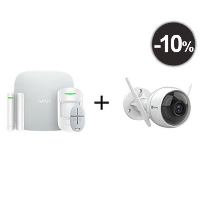 Ajax StarterKit - комплект бездротової GSM-сигналізації + Вулична камера 2МП з посиленим Wi-Fi сигналом EZVIZ C3WN Ajax StarterKit - комплект бездротової GSM-сигналізації + Вулична камера 2МП з посиленим Wi-Fi сигналом EZVIZ C3WN