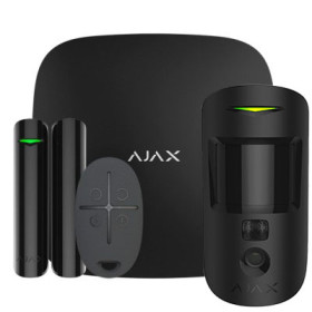 Ajax StarterKit Cam (HDR) - комплект бездротової GSM-сигналізації - чорний Ajax StarterKit Cam (HDR) - комплект бездротової GSM-сигналізації - чорний