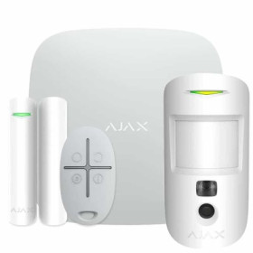 Ajax StarterKit Cam (HDR) - комплект бездротової GSM-сигналізації - білий Ajax StarterKit Cam (HDR) - комплект бездротової GSM-сигналізації - білий