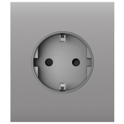 Ajax CenterCover (basic) - Центральна панель для вбудованої розетки - Димний Ajax CenterCover (basic) - Центральна панель для вбудованої розетки - Димний