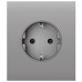 Ajax CenterCover (basic) - Центральна панель для вбудованої розетки - Димний Ajax CenterCover (basic) - Центральна панель для вбудованої розетки - Димний