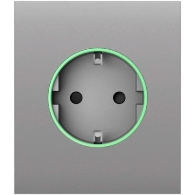 Ajax CenterCover (smart) [type F] - Центральная панель для встроенной розетки - Дымный