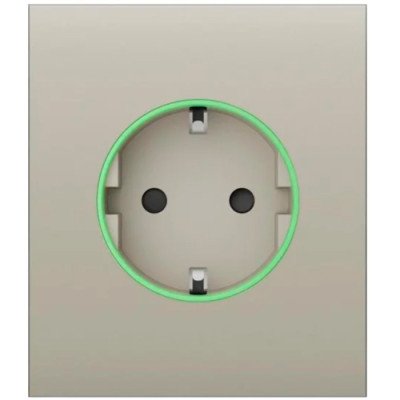 Ajax CenterCover (smart) [type F] - Центральная панель для встроенной розетки - Устричный