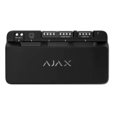 Ajax LineSupply (45 W) Fibra – модуль для додаткового живлення потужністю 45 Вт і однією вихідною лінією Fibra