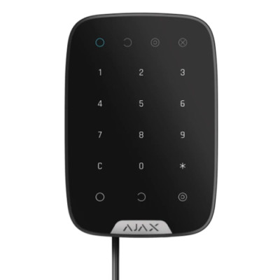 Ajax KeyPad Fibra – дротова сенсорна клавіатура – чорний