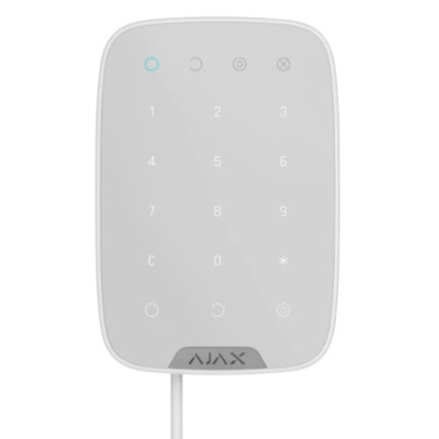 Ajax KeyPad Fibra – дротова сенсорна клавіатура – білий