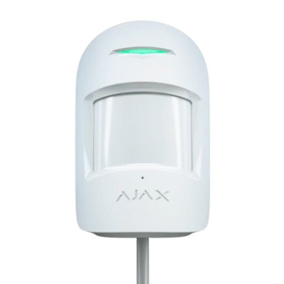 Ajax MotionProtect Fibra – дротовий датчик руху – білий