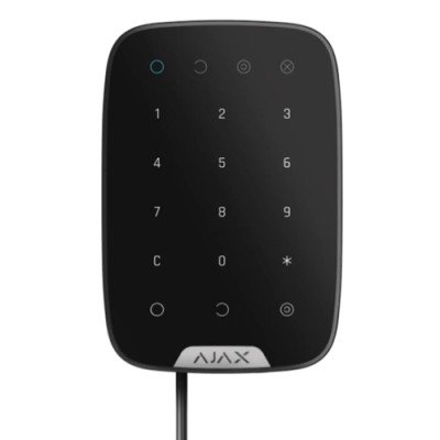Ajax KeyPad Fibra – дротова сенсорна клавіатура – чорний