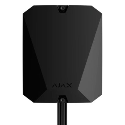 Ajax MultiTransmitter Fibra – модуль интеграции ведущих посторонних устройств – черный