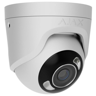 Ajax TurretCam HL (5 Mp/2,8 mm) - Дротова охоронна IP-камера - Білий