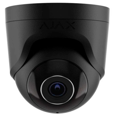 Ajax TurretCam (8 Mp/4 mm) - Дротова охоронна IP-камера - Чорний