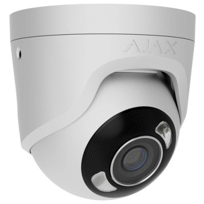 Ajax TurretCam HL (8 Mp/4 mm) - Дротова охоронна IP-камера - Білий