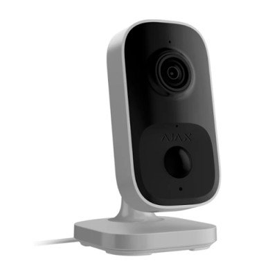 Ajax IndoorCam - Wi-Fi камера відеоспостереження з ІЧ датчиком руху та вбудованим ШІ - Білий