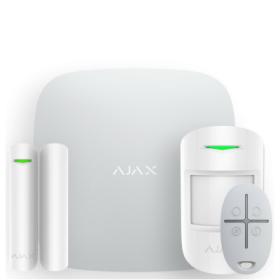 Ajax StarterKit Plus - Комплект бездротової сигналізації з централлю другого покоління - білий Ajax StarterKit Plus - Комплект бездротової сигналізації з централлю другого покоління - білий