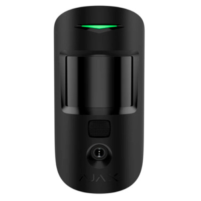 Ajax MotionCam S (PhOD) - Датчик руху з фотокамерою для верифікації тривог, знімає фото по тривозі та за запитом - чорний