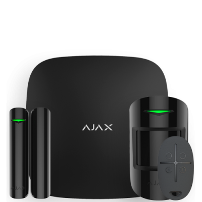 Ajax StarterKit - комплект бездротової GSM-сигналізації - чорний